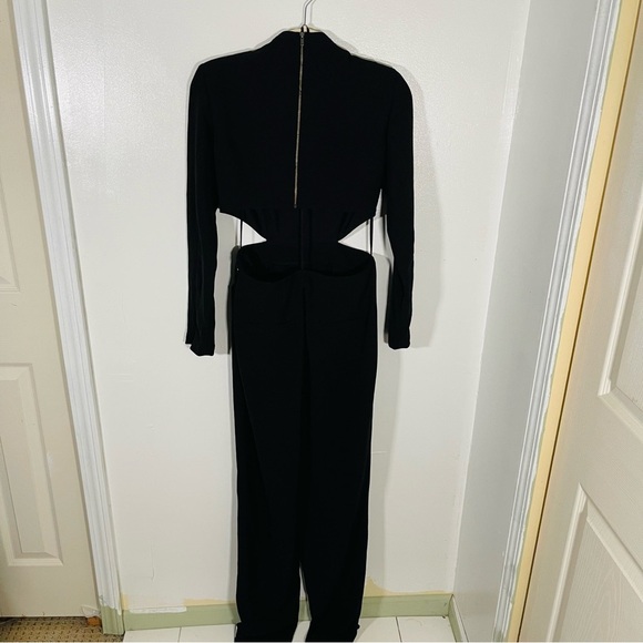NWT A.L.C. Gabriela Cutout Jumpsuit Long Sleeve Black - Picture 6 of 8